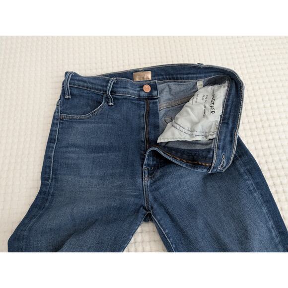 mother the hustler ankle frayed jeans in home movies - flawed - Picture 6 of 16